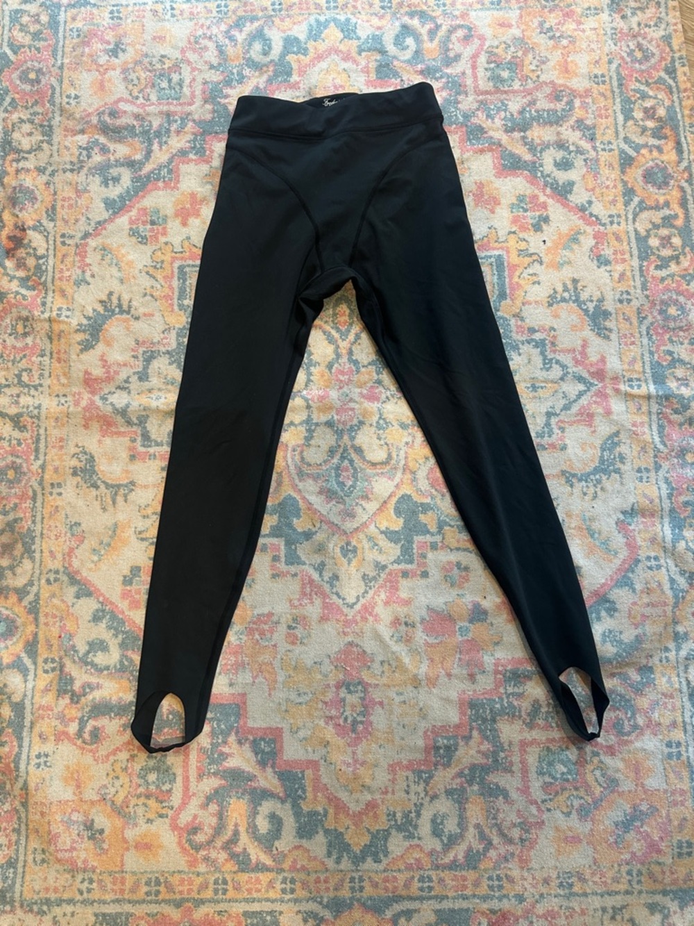 Frederick's of Hollywood Black Stirrup Leggings